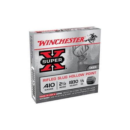 Winchester Super-X Hollow Point 2.5" 410-Gauge Rifled Lead Slug