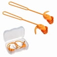 thumbnail image 1 of Anti-lost Rope Waterproof Swimming Earplugs Swimming Accessory Reusable Anti-lost Swimming Earplugs Soft Silicone With Storage Box Noise Reduction Silicone Ear Plugs For Swimming, 1 of 8