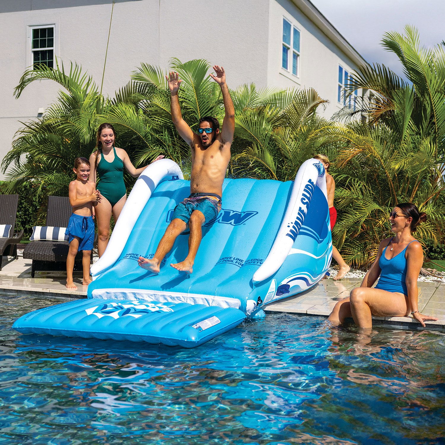 Swimming Pool Slide Inflatable Water Slide Sam's WOW Wave