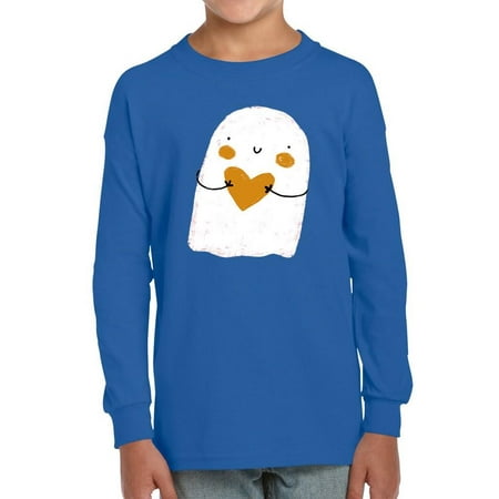 

Cute Doodle Ghost W Heart Long Sleeve Toddler -Image by Shutterstock 4 Toddler