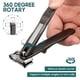 thumbnail image 2 of Nail Clipper Nail Trimmer 360 Degree Rotatable Manicure Care Tool Fingernail Clipper With Storage Bag, 2 of 3