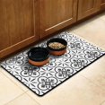 thumbnail image 6 of Dog Food Mats for Floors Super Absorbent, Pet Cat Food Mat - Non Slip Dog Bowl Mats for Food and Water, Eco-Friendly Boho Dog Placemats Feeding Mat, 6 of 6