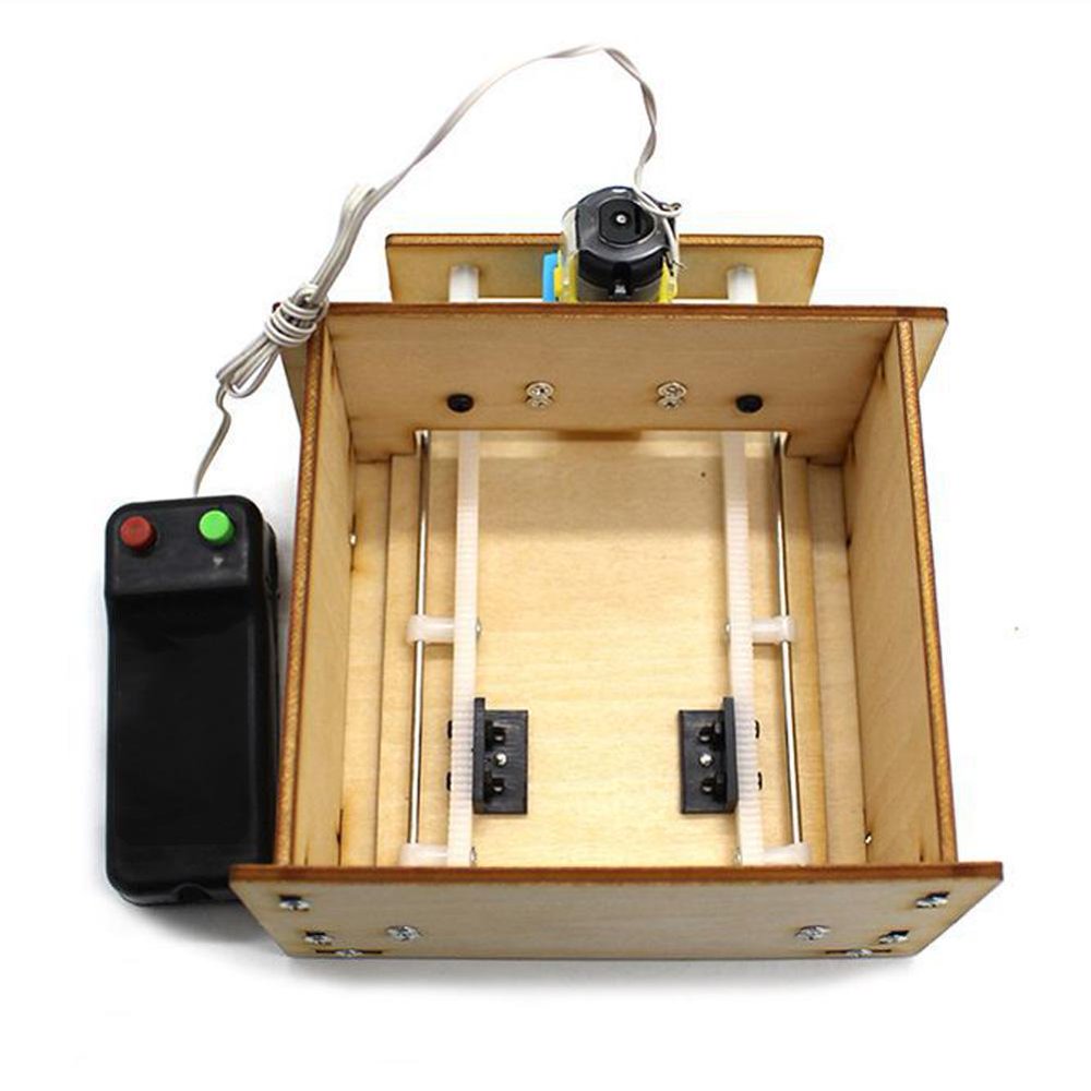 Mgaxyff DIY Wooden Elevator Door Kit Science Educational Develop Toy