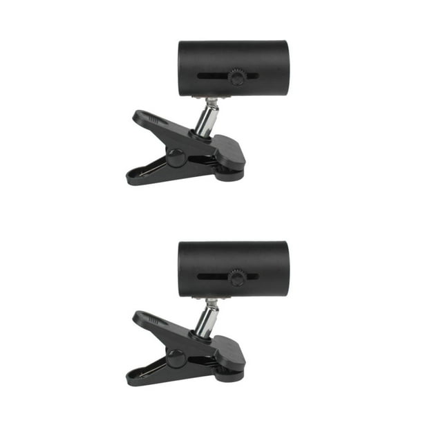 Billuyoard Reptile Heating Light Lamp Holder with Clip Pet Lamp Stand UVA/UVB Lights Negro Clip giratorio 2piezas