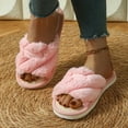 thumbnail image 6 of Agkizg Womens Fuzzy Slippers, House Slippers, Multi Size Fuzzy Lined House Slippers Warm Plushes Comfortable Casual Indoor Winter Slippers, 6 of 6