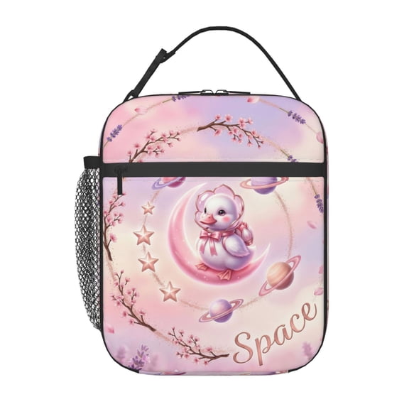 Duck Lunch Bag Cute Cartoon Pattern Insulated Leakproof Thermal Reusable With Buckle Handle For Work Office Travel Picnic Beach Gym Daily Commute