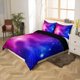 thumbnail image 2 of Funda nórdica púrpura Galaxy juego de cama tema del espacio exterior funda de edredón para, 2 of 7