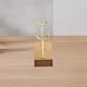 thumbnail image 1 of Jewelry display stand, double fork bracket, metal rolling cart, elegant pendant ornament, foldable portable stand, metal frame, for office decor,topliu, 1 of 8