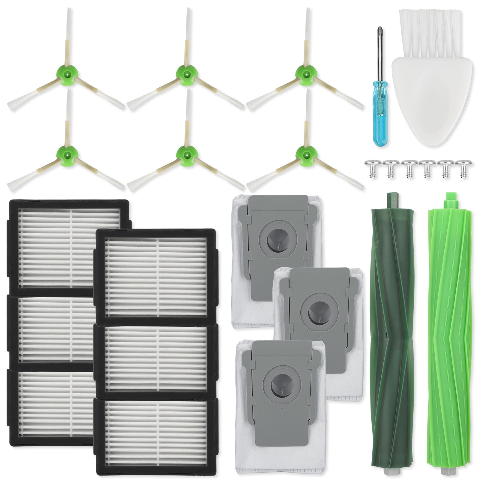 Includes 3 Filters i7 3 Spinners EFP Replenishment Kit for Roomba E5 Replacement Vacuum Filter 2 Rollers 3 Bags E6 i7 Plus Robotic Vacuum i7+ Replaces Part Number 4639168