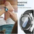 thumbnail image 5 of XIHAMA 2Pack Compatible for Galaxy Watch 7 2024 Screen Protector Case 44mm Accessories, Protective Face Cover for 44 mm, Hard Bumper Built-in Tempered Glass Film for Women Men, 5 of 7