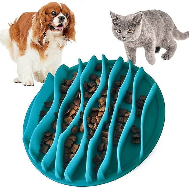 Anti Glutton Bowl for Cat, Anti Glutton Dog Bowl, Slow Feeding Bowl, Interactive Cat Bowl, Interactive Bowl, Slow Digestion, Fun Feeder, 19*19*2.8 cm