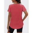 thumbnail image 2 of Rosvigor Womens Workout Tops Short Sleeve Tee Shirts Comfy Athletic Shirts Loose Womens Activewear Tops for Gym Running Yoga, 2 of 7