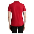 thumbnail image 2 of Yellow Rooster Women's EZPerformance Pique Polo T-Shirt Apple Red XS, 2 of 6