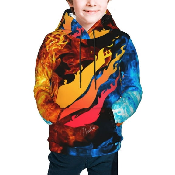 Youth Prestonplayz Hoodies 3D Print Pullover Hooded Sweatshirt With Pocket For Boys Girls Teen X-Large