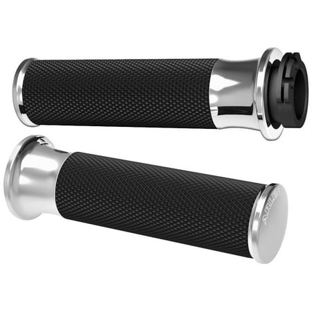 Chrome B250 Series - Arlen Ness 07-322 Fusion Series Grips - Smooth - Chrome
