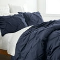 thumbnail image 3 of Noble Linen's 3 Piece Pinch Pleat Duvet Cover Set, 3 of 6