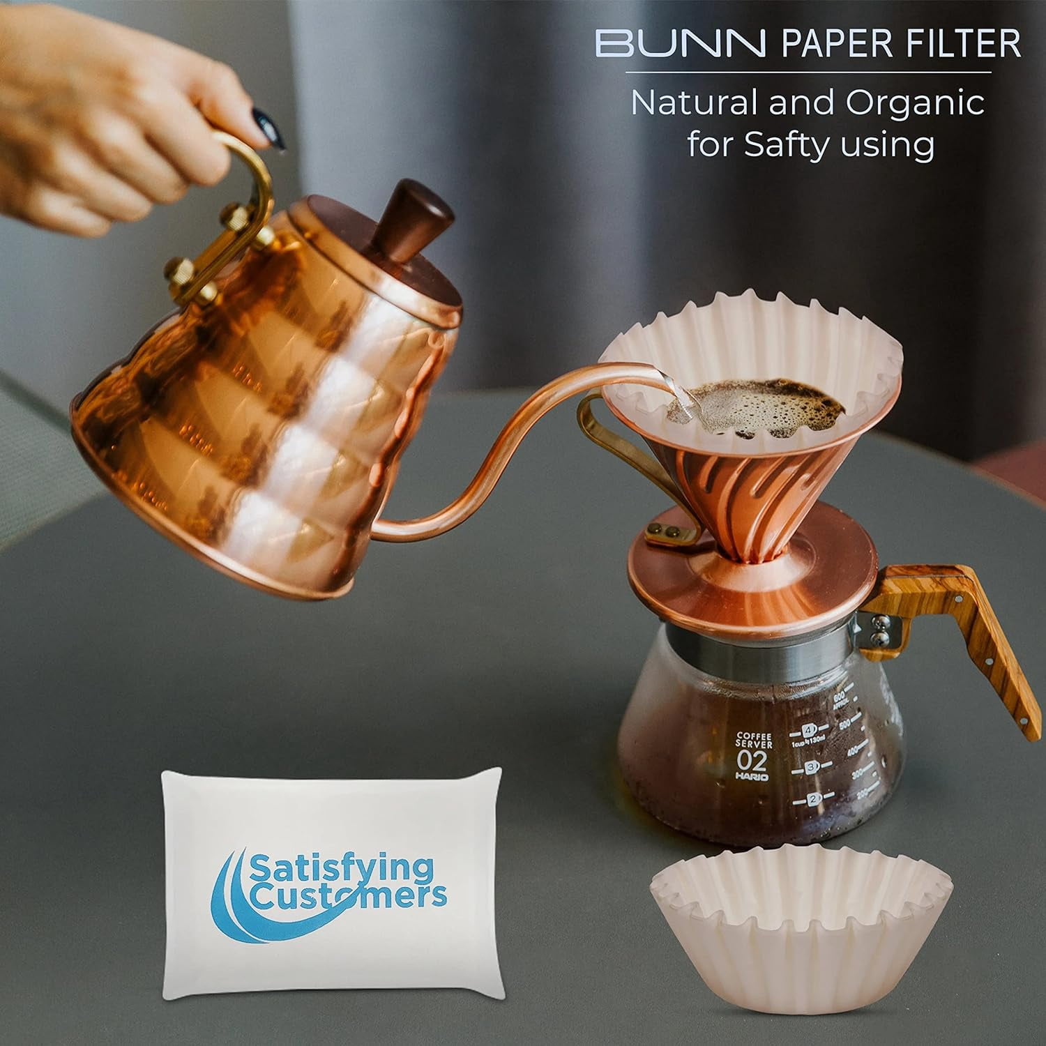 BUNN Coffee Filters, 8-12 Cup Paper Basket, Heavy-Weight Flat Bottom, 200  Count - Walmart.com