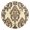 Gold, variant on Elegant Damask Pattern Round Wall Clock Battery Operated Silent Non-Ticking Bedroom Office Kitchen Home School Decor 10"(Gold)