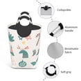 thumbnail image 4 of Waterproof Collapsible Laundry Hamper, Christmas Elements Pattern Aluminum Handle Laundry Bag Storage Basket, 50L, 4 of 6