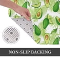 thumbnail image 3 of Non Slip Door Mat, Avocado And Tropical Palm Leaves Fast Drying Bath Tub Mats, Absorbent Bathroom Rugs Entrance Welcome Mat, Bath MatS for Tub, Floor, Home, Kitchen, Hotel,16x24in, 3 of 7
