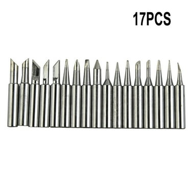 17 Pcs Lead-Free Soldering Iron Tip 900M-T for HAKKO 936 YIHUA Soldering Station