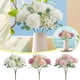 thumbnail image 2 of Ramo de flores, tamaño natural, imitación floral, bajo mantenimiento, para el hogar, decoración de bodas, arreglos sin agua, regalos, 2 of 6