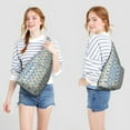 thumbnail image 4 of Artistic Dog Sling Bag - Dogs and Flowers Print (Multi-Pocket Organized, Adjustable & Waterproof), 4 of 4