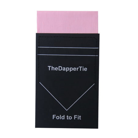 TheDapperTie - Men's Cotton Flat Pre Folded Pocket Square on (Best Pocket Square Fold)