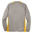 thumbnail image 6 of Yellow Rooster Men's Long Sleeve Heather Colorblock Contender T-Shirt Vintage H./Gold XL, 6 of 6