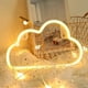 thumbnail image 3 of Nubes Lámpara de neón Luces decorativas navideñas Decoración de habitación de niña MABOTO Rosa, 3 of 7