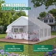 thumbnail image 4 of Dateyes Heavy Duty 20X16FT Party Tent, Large Outdoor Wedding Tent with Removable Sidewalls & Sandbags, Commercial Wedding Large Tent,Carport, BBQ,UV 50+, Waterproof, White, 4 of 10