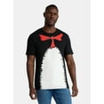 thumbnail image 2 of The Cat In The Hat, Men's & Big Men's Graphic Halloween Cosplay T-Shirt and Matching Character Beanie, Sizes XS-3XL, 2 of 7