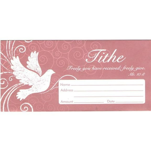Swanson Christian Supply Offering Envelope Tithe with Dove - Pack of 100