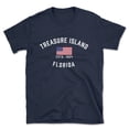 thumbnail image 1 of Treasure Island Florida Patriot Men's Cotton T-Shirt, 1 of 1
