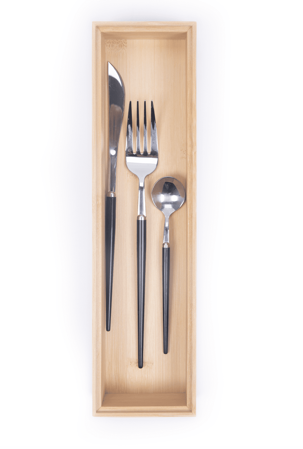 Organisateur de tiroir long en bambou Better Homes & Gardens, 12 x 3.14 x 1.96inch, couleur bambou naturel BHG PL BAMBOU 3X12 ORG