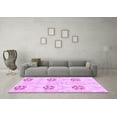 thumbnail image 3 of Ahgly Company Indoor Rectangle Oriental Purple Modern Area Rugs, 6' x 9', 3 of 4