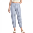thumbnail image 2 of Pantalones de Yoga Largos para Mujer, Ajustados, Informales, Cómodos, para Gimnasio, Senderismo, Cintura Elástica, Color Azul Glaciar, Talla S, 2 of 8