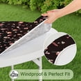 thumbnail image 5 of Pioneer Flower Floral Print Pattern Round Fitted Tablecloth with Elastic Edge,Dining Table Cover Waterproof,Outdoor Round Tablecloth for Camping,Dining,Indoor and Outdoor, 5 of 7