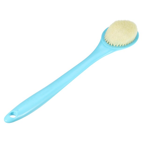 Depurador de espalda, cepillo de baño, cepillo de ducha, cepillo de baño de mango largo para ducha de baño, 13.58x2.76x0.98, azul