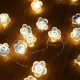 thumbnail image 4 of Luces de hadas solares YUANXCMXG 20 luces de Flores LED impermeables para exteriores, 4 of 5