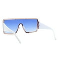 thumbnail image 3 of Women's Sunglasses Studded Oversized Square Mono Lens Fashion UV400 White, Blue, 3 of 5
