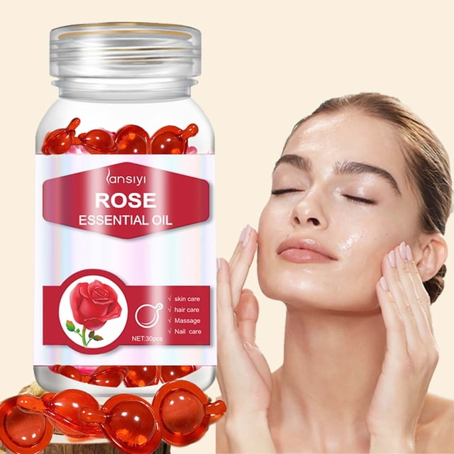 Xihbxyly Cápsulas de Aceite Capilar, Cápsulas de Aceite para El Control Del Frizz, Cápsulas de Aceite Hidratante para El Cabello, Cápsulas de Aceite para Tratamiento Alisador, Rutina Diaria de Cuidad
