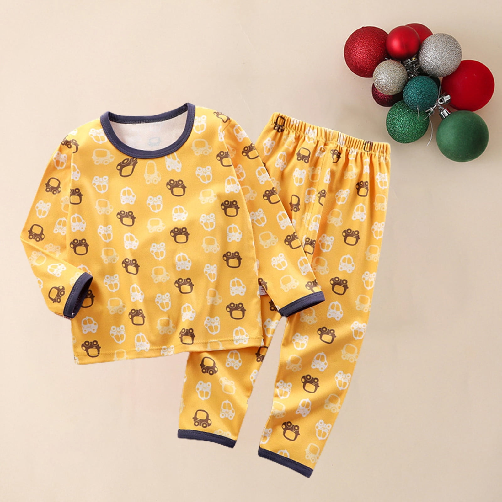 TopLLC Girl s Suit 6 Months To 12 Years Old Underwear German Velvet Warm Clothes Fall Clothes Long Johns Pajamas Home Clothes pajama pants