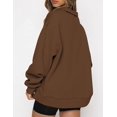 thumbnail image 3 of Womens Oversized Sweatshirts Hoodies Half Zip Pullover Fall  Outfits 2023 Y2k Clothes, 3 of 7