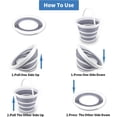 thumbnail image 4 of Collapsible Bucket Cleaning Bucket Mop Bucket Folding Foldable Portable Plastic Water Supplies for Outdoor Garden Camping Fishing Car Wash, 4 of 4