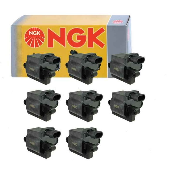 8 pc NGK Ignition Coils compatible with GMC Savana 3500 8.1L V8 2001-2002