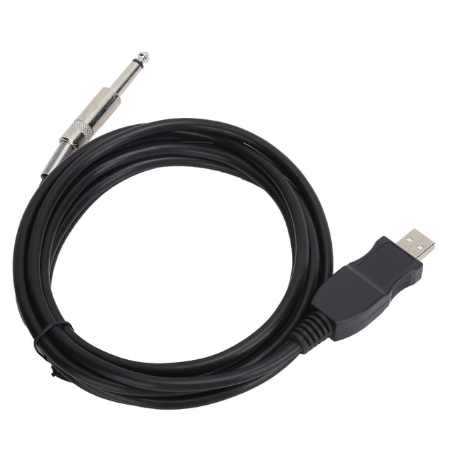 Cable USB De Guitarra USB 3 Metros Compatibles Con El Cable Del Instrumento De Conexión De La Computadora Para El Bajo De La Guitarra Eléctrica