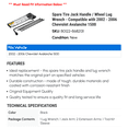 thumbnail image 2 of Spare Tire Jack Handle / Wheel Lug Wrench - Compatible with 2002 - 2006 Chevy Avalanche 1500 2003 2004 2005, 2 of 2