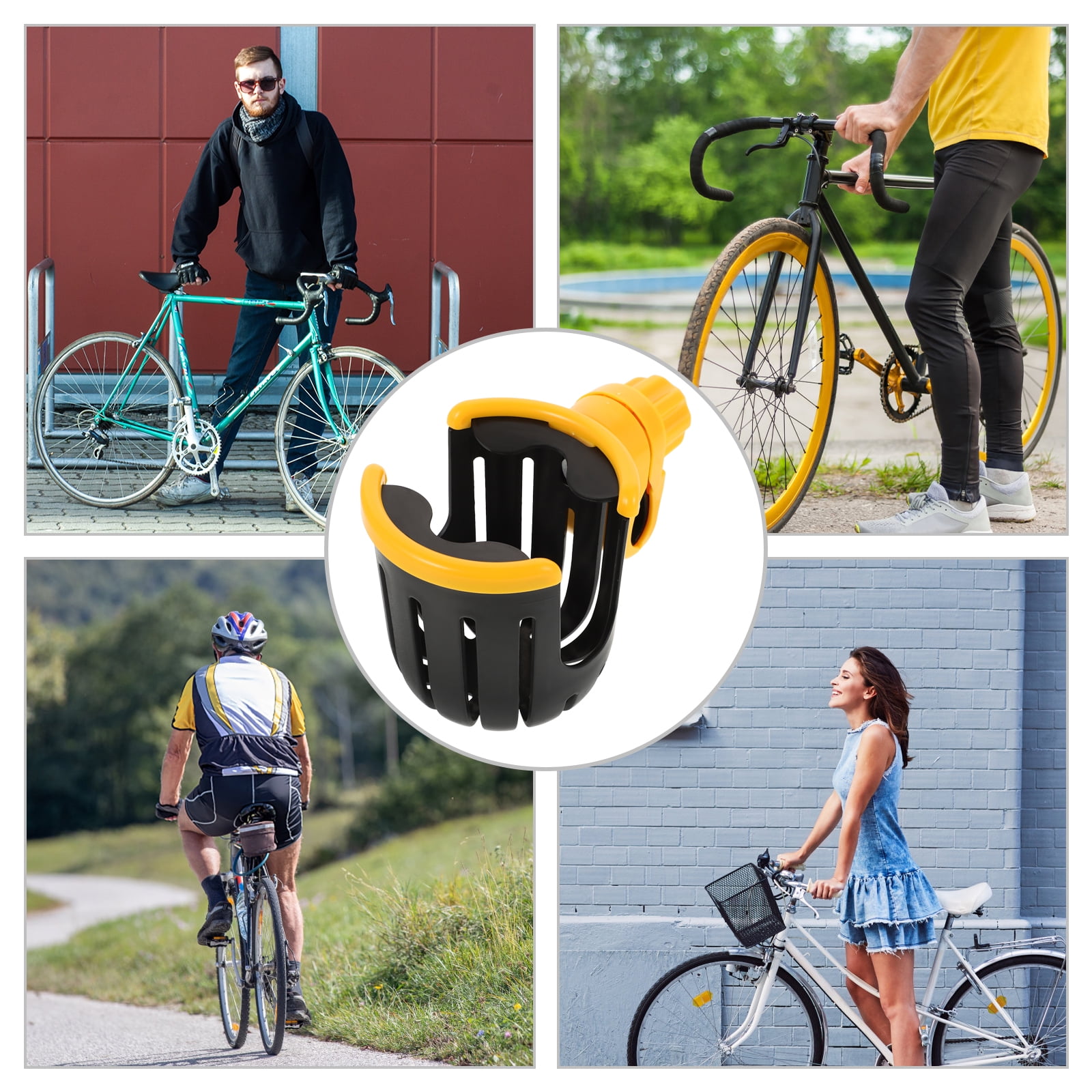 FRCOLOR 2pcs Water Bottle Holder Bike Cup Holder Stroller Milk Bottle Holder Handlebar Holder