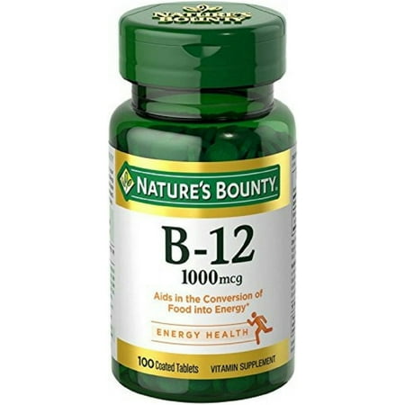 Nature's Bounty Vitamin B-12 1000 mcg Tablets 100 ea (Pack of 3)